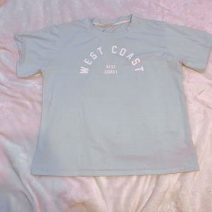 LIGHT BLUE “WEST COAST” TEE.